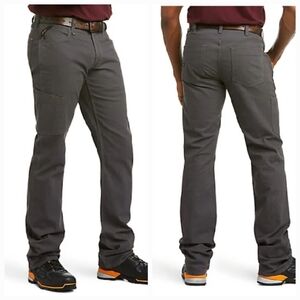 Ariat Rebar Tough Pant Straight Leg Rebar Gray 31"
